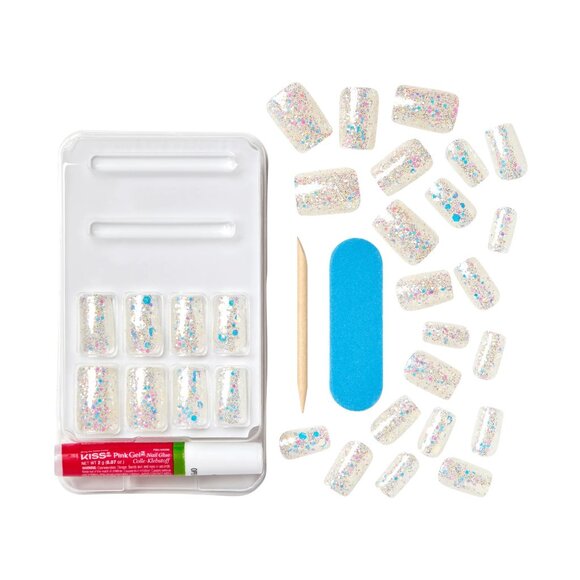 Kiss Gel Fantasy Allure Nails Medium length - How Dazzling - Picture 4 of 6